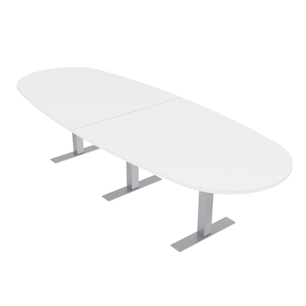 45 in W, 120 in L, 29 in H, Engineered Wood Top, White